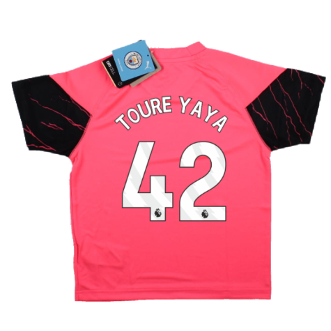 2023-2024 Man City Training Jersey (Sunset Glow) - Kids (TOURE YAYA 42)