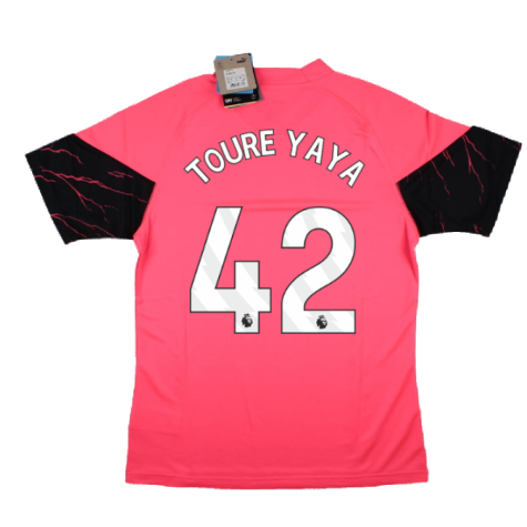 2023-2024 Man City Training Jersey (Sunset Glow) (TOURE YAYA 42)