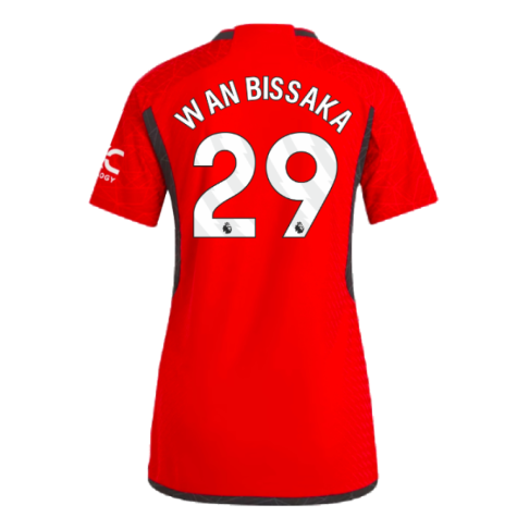 2023-2024 Man Utd Authentic Home Shirt (Ladies) (Wan Bissaka 29)