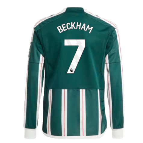 2023-2024 Man Utd Away Long Sleeve Shirt (Kids) (Beckham 7)