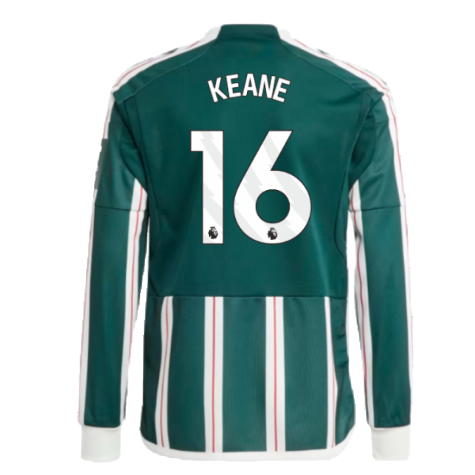 2023-2024 Man Utd Away Long Sleeve Shirt (Kids) (Keane 16)