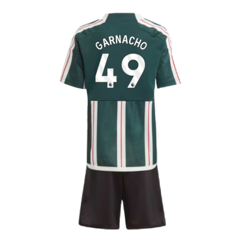 2023-2024 Man Utd Away Mini Kit (Garnacho 17)