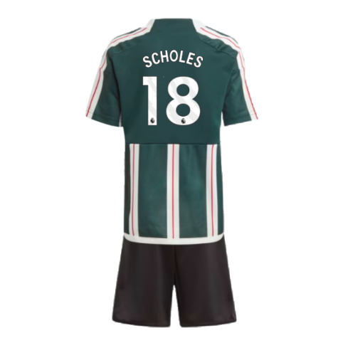 2023-2024 Man Utd Away Mini Kit (Scholes 18)