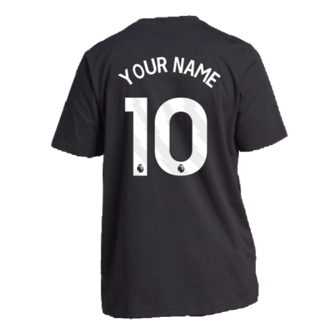 2023-2024 Man Utd DNA Graphic Tee (Black) (Your Name)