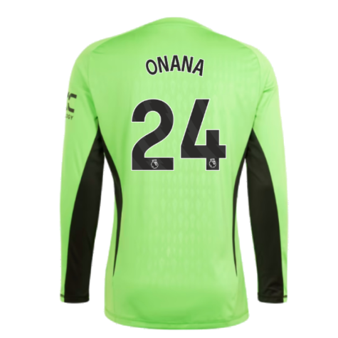 2023-2024 Man Utd Home Goalkeeper Shirt (Solar Green) (Onana 24)