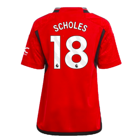 2023-2024 Man Utd Home Mini Kit (Scholes 18)