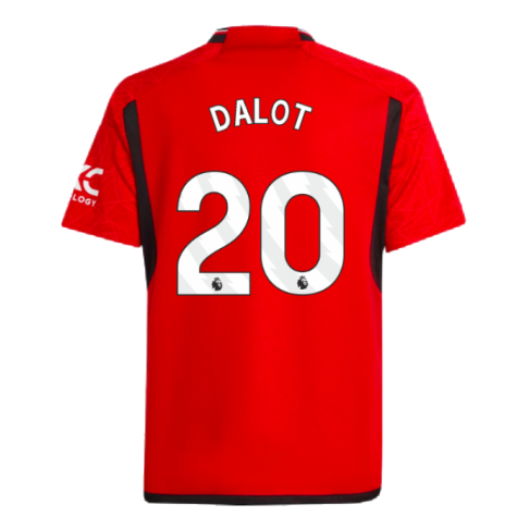 2023-2024 Man Utd Home Shirt (Kids) (Dalot 20)