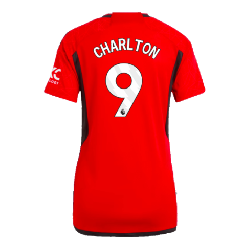 2023-2024 Man Utd Home Shirt (Ladies) (Charlton 9)