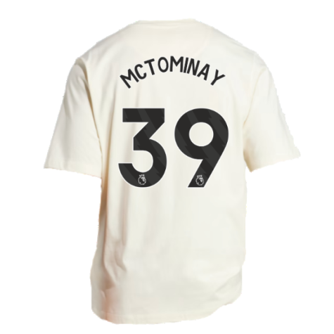 2023-2024 Man Utd Lifestyle OS Tee (White) (McTominay 39)