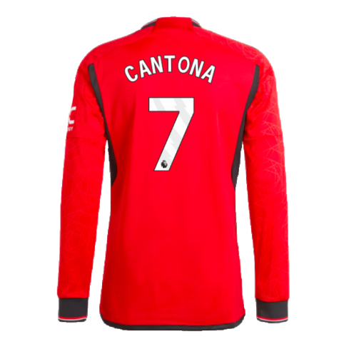 2023-2024 Man Utd Long Sleeve Home Shirt (Cantona 7)