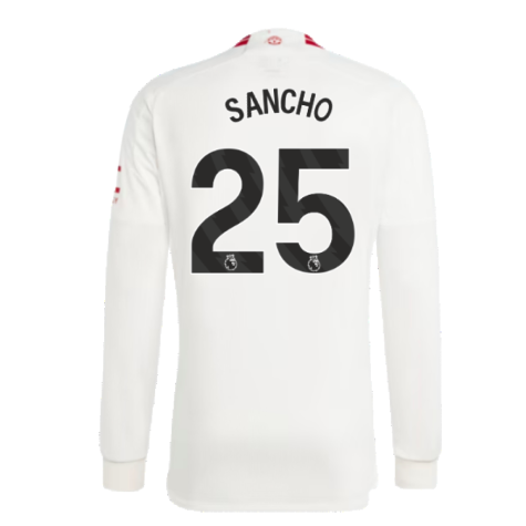 2023-2024 Man Utd Long Sleeve Third Shirt (Sancho 25)