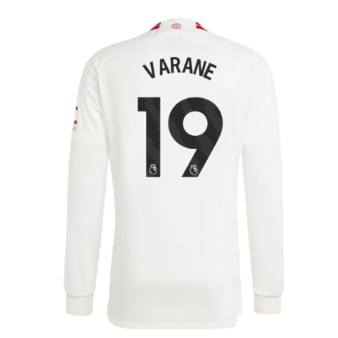 2023-2024 Man Utd Long Sleeve Third Shirt (Varane 19)