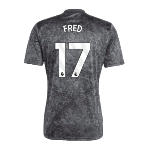 2023-2024 Man Utd Pre-Match Shirt (Black) (Fred 17)