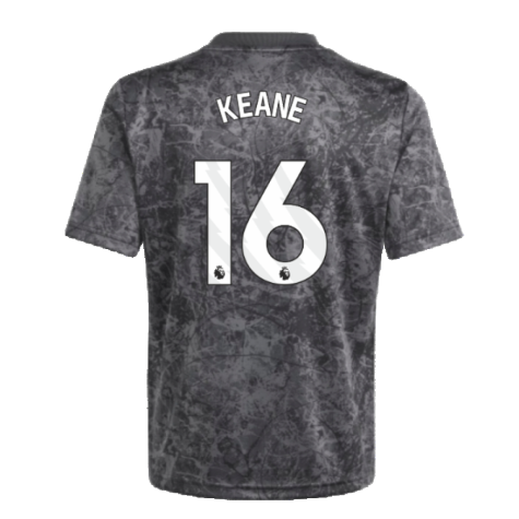 2023-2024 Man Utd Pre-Match Shirt (Black) - Kids (Keane 16)