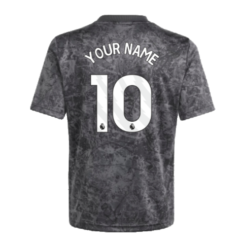 2023-2024 Man Utd Pre-Match Shirt (Black) - Kids (Your Name)