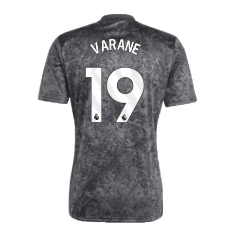 2023-2024 Man Utd Pre-Match Shirt (Black) (Varane 19)