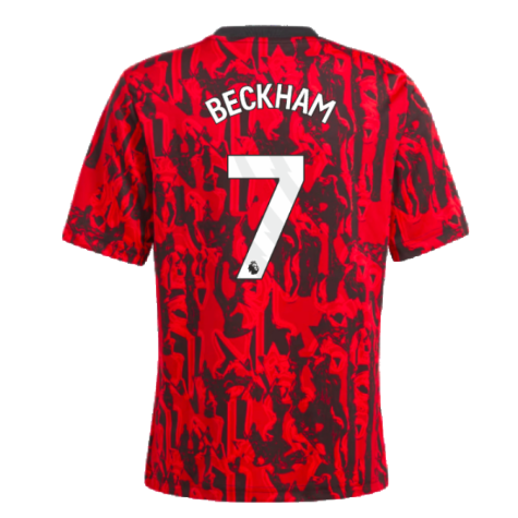 2023-2024 Man Utd Pre-Match Shirt (Red) - Kids (Beckham 7)