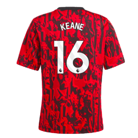 2023-2024 Man Utd Pre-Match Shirt (Red) - Kids (Keane 16)
