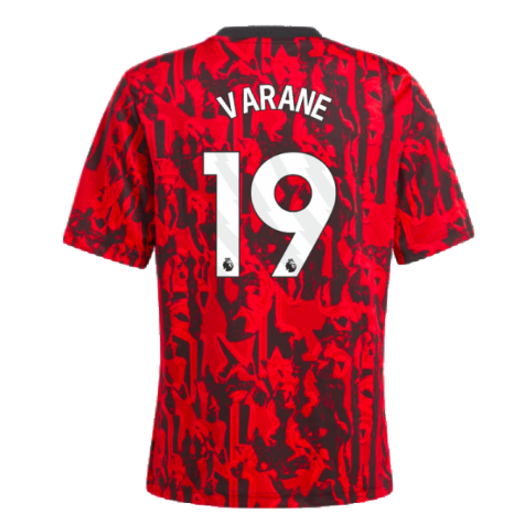 2023-2024 Man Utd Pre-Match Shirt (Red) - Kids (Varane 19)