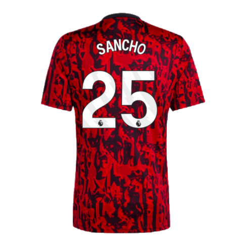 2023-2024 Man Utd Pre-Match Shirt (Red) (Sancho 25)