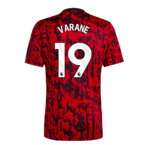 2023-2024 Man Utd Pre-Match Shirt (Red) (Varane 19)