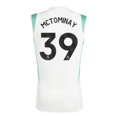 2023-2024 Man Utd Sleeveless Jersey (White) (McTominay 39)