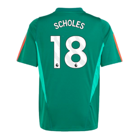 2023-2024 Man Utd Training Shirt (Green) - Kids (Scholes 18)