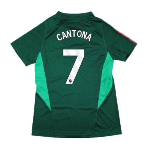 2023-2024 Man Utd Training Shirt (Green) - Ladies (Cantona 7)