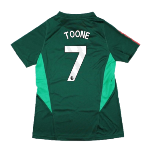 2023-2024 Man Utd Training Shirt (Green) - Ladies (Toone 7)