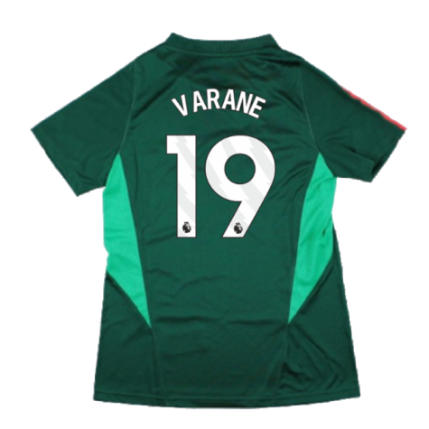 2023-2024 Man Utd Training Shirt (Green) - Ladies (Varane 19)