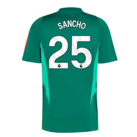 2023-2024 Man Utd Training Shirt (Green) (Sancho 25)