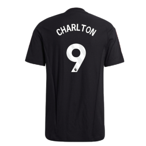 2023-2024 Man Utd Training Tee (Black) (Charlton 9)