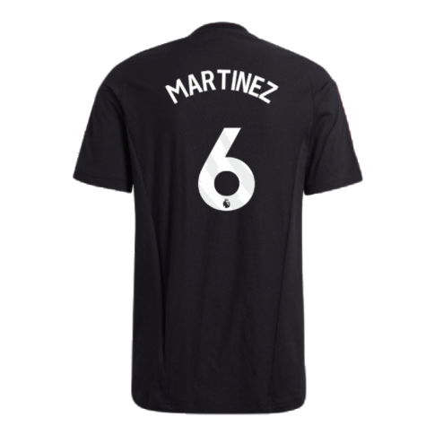 2023-2024 Man Utd Training Tee (Black) (Martinez 6)