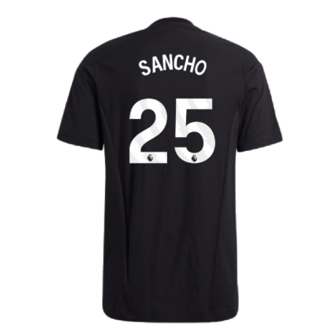 2023-2024 Man Utd Training Tee (Black) (Sancho 25)