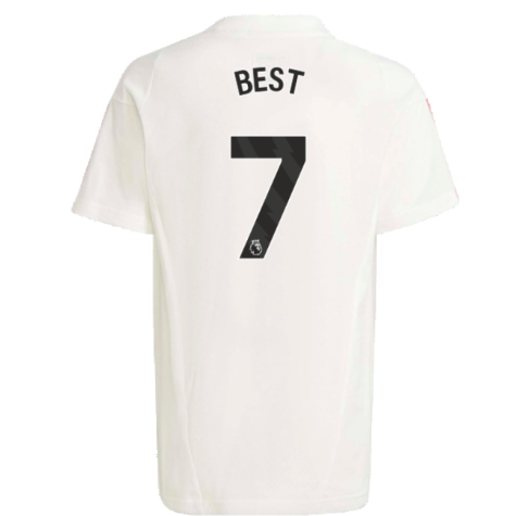 2023-2024 Man Utd Training Tee (White) - Kids (Best 7)