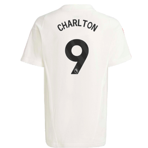 2023-2024 Man Utd Training Tee (White) - Kids (Charlton 9)