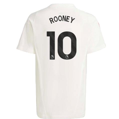 2023-2024 Man Utd Training Tee (White) - Kids (Rooney 10)