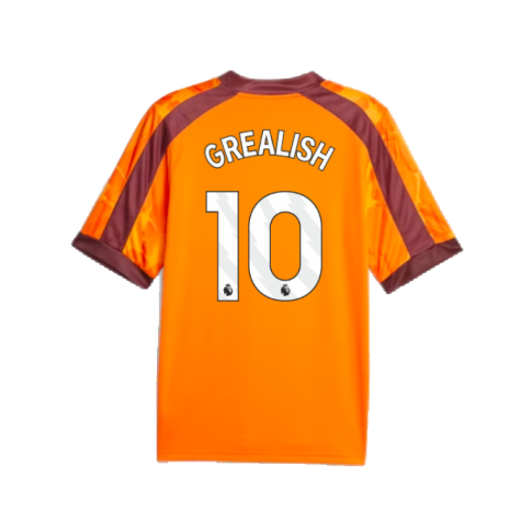 2023-2024 Manchester City eSports Jersey (Orange) (GREALISH 10)