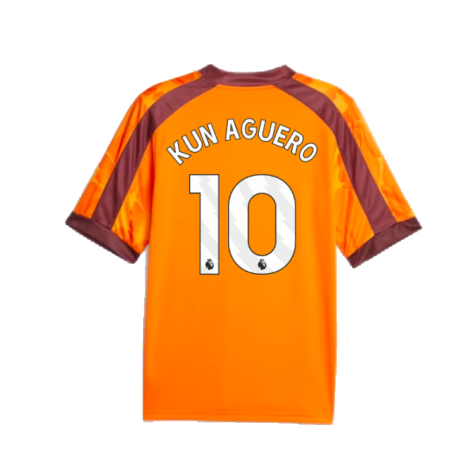 2023-2024 Manchester City eSports Jersey (Orange) (KUN AGUERO 10)