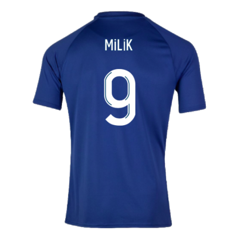 2023-2024 Marseille Pre-Match Jersey (Blue) (Milik 9)