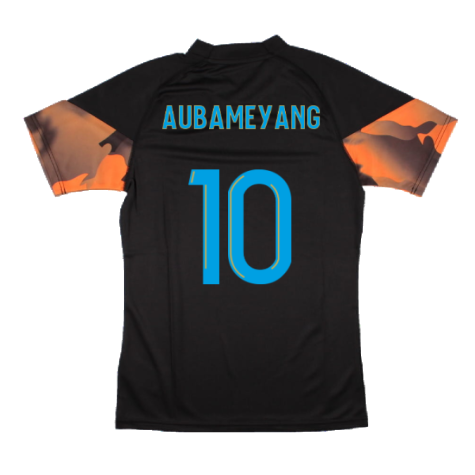 2023-2024 Marseille Training Jersey (Black) (Aubameyang 10)