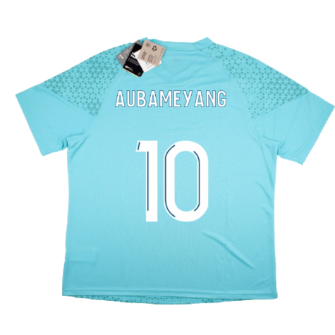 2023-2024 Marseille Training Jersey (Hero Blue) (Aubameyang 10)