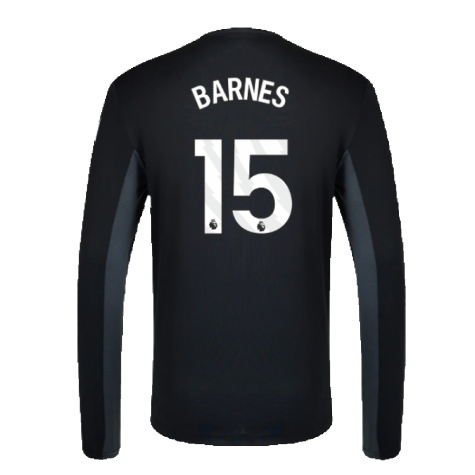 2023-2024 Newcastle Coaches Training Long Sleeve Tee (Black) (Barnes 15)