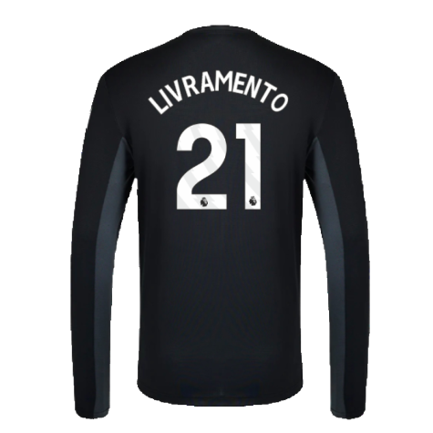 2023-2024 Newcastle Coaches Training Long Sleeve Tee (Black) (Livramento 21)