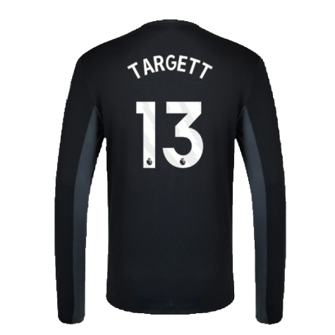 2023-2024 Newcastle Coaches Training Long Sleeve Tee (Black) (Targett 13)