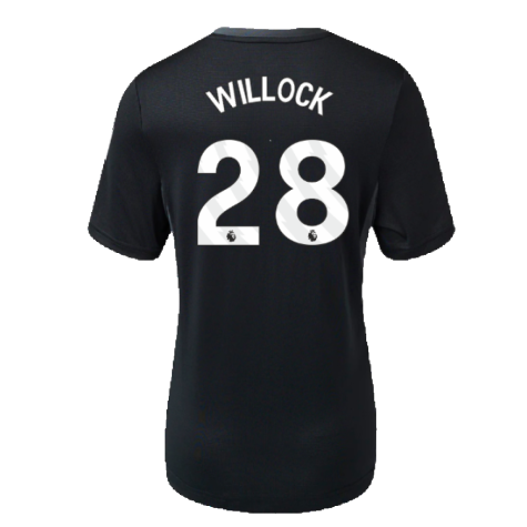 2023-2024 Newcastle Coaches Training Tee (Black) - Kids (Willock 28)