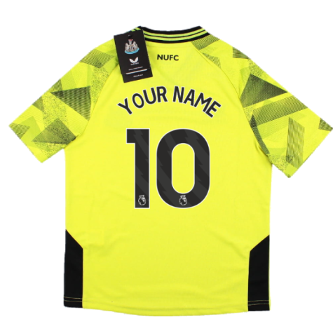 2023-2024 Newcastle Home Goalkeeper Shirt (Yellow) - Kids (Your Name)