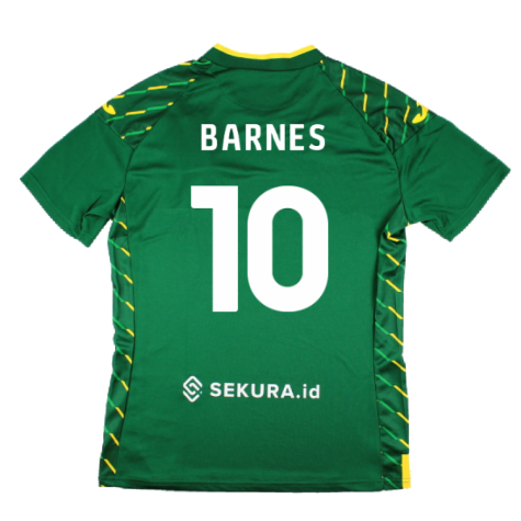 2023-2024 Norwich City Away Shirt (Barnes 10)