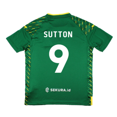 2023-2024 Norwich City Away Shirt (Kids) (Sutton 9)