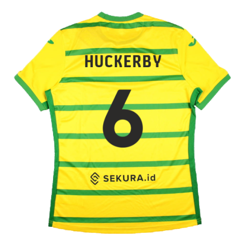 2023-2024 Norwich City Home Shirt (Huckerby 6)